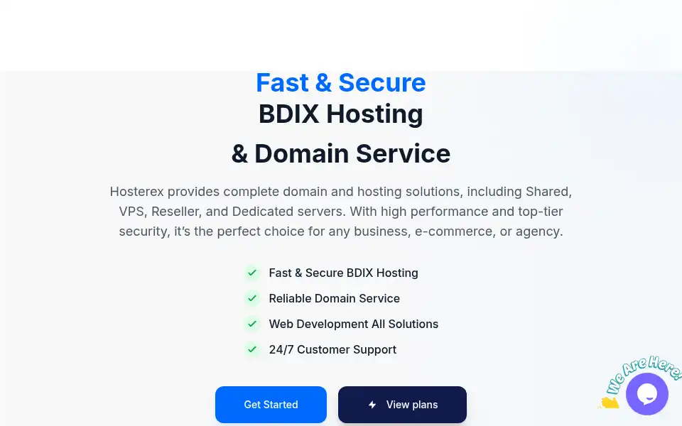 Screenshot of hosterex.com