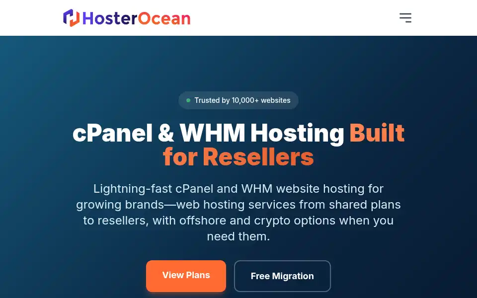 Screenshot of hosterocean.com