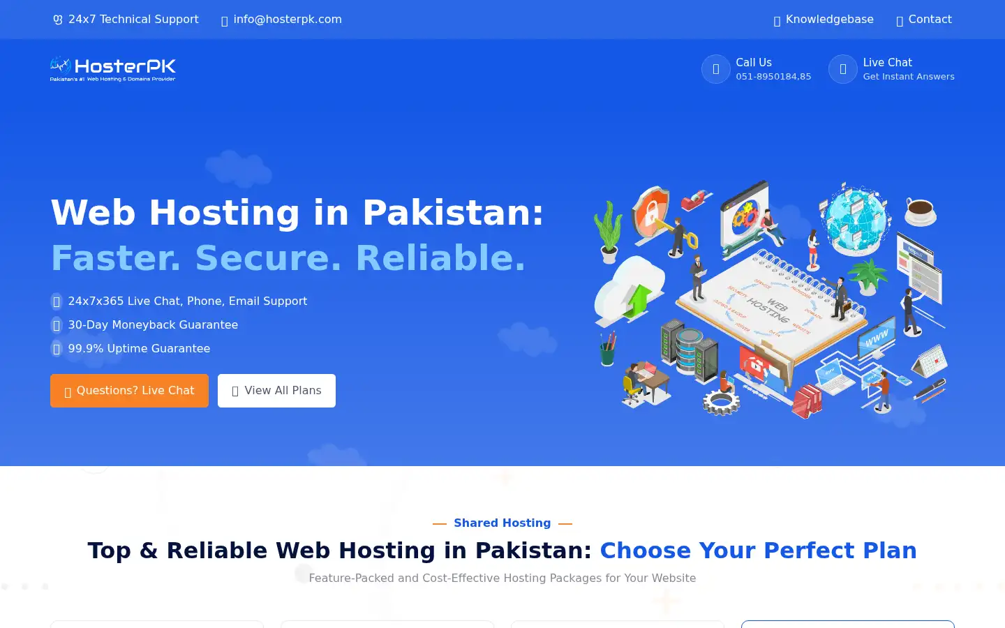 Screenshot of hosterpk.com