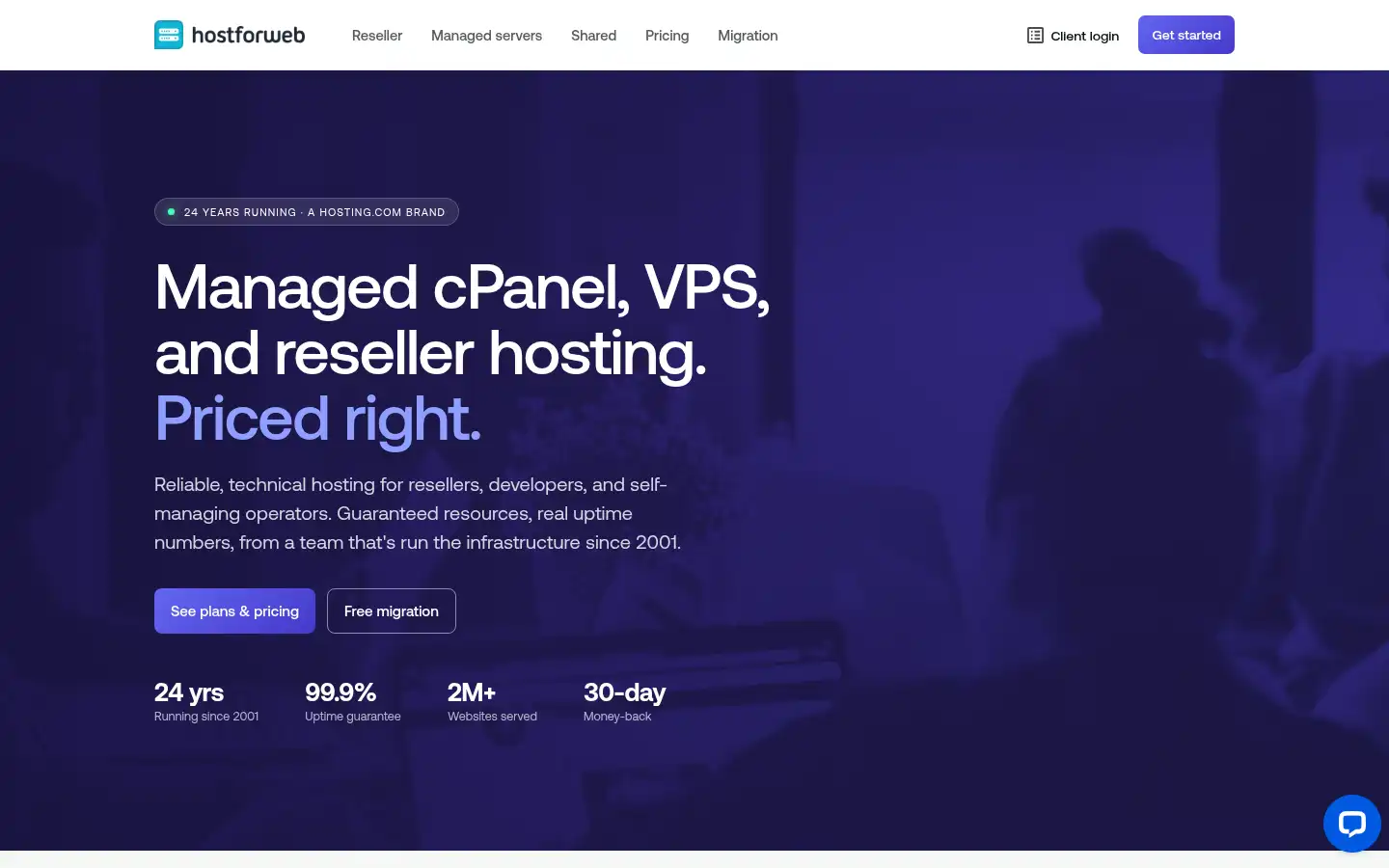 Screenshot of hostforweb.com