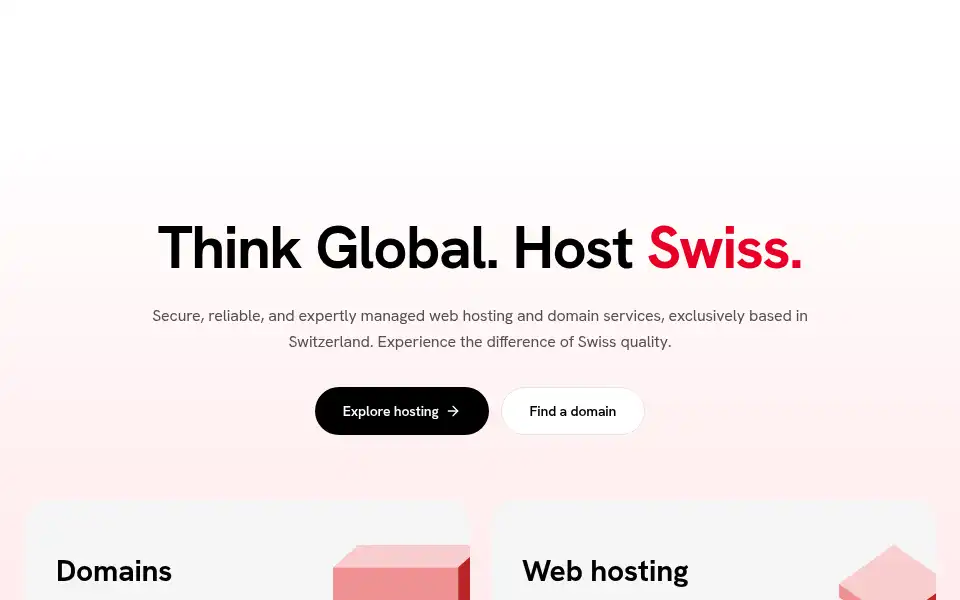 Screenshot of hosthis.ch
