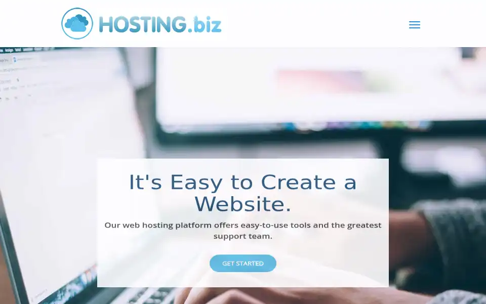 Screenshot of hosting.biz