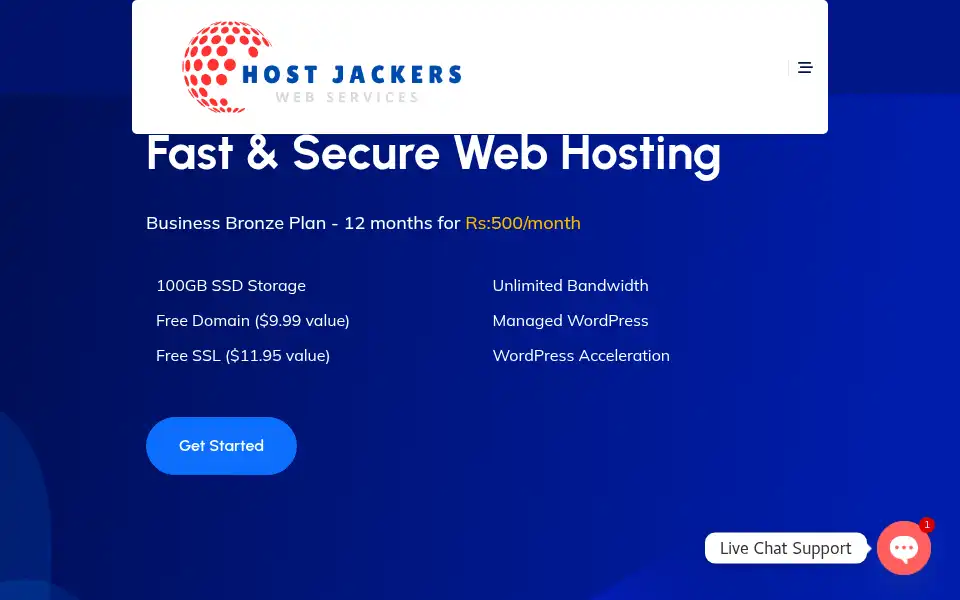 Screenshot of hostjackers.com