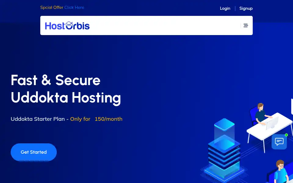 Screenshot of hostorbis.com