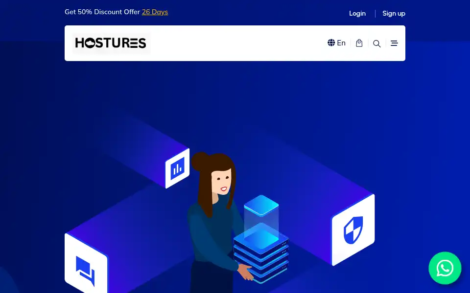 Screenshot of hostures.com