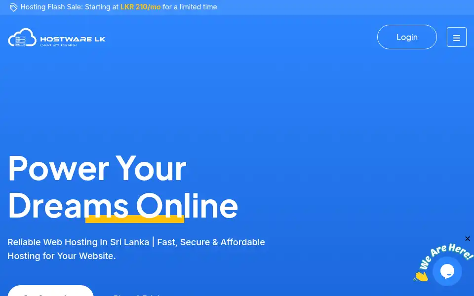 Screenshot of hostware.lk