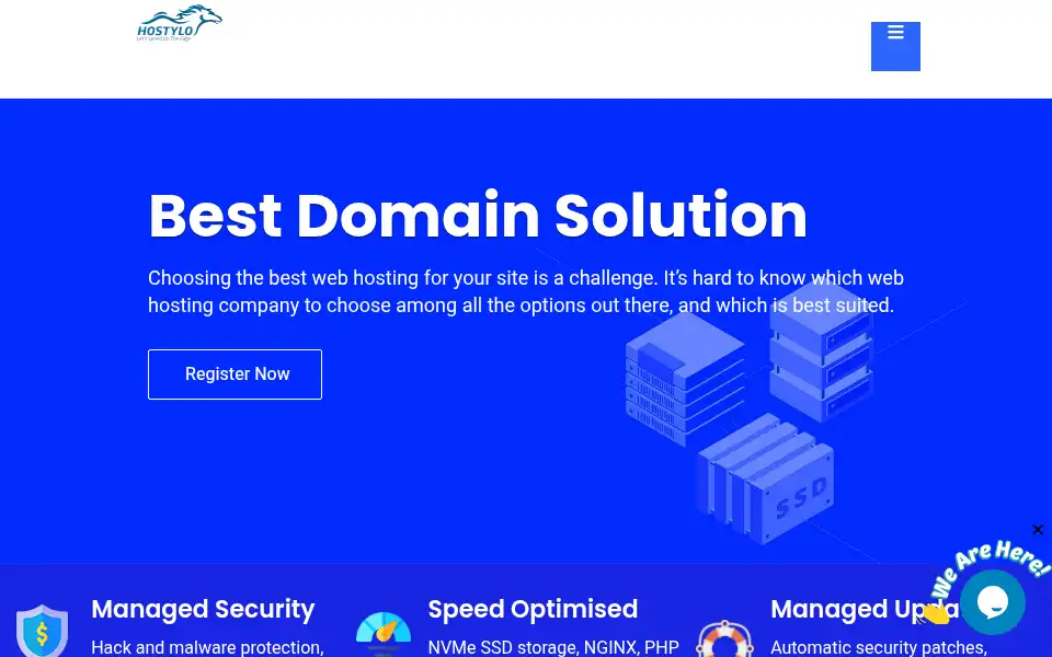 Screenshot of hostylo.com