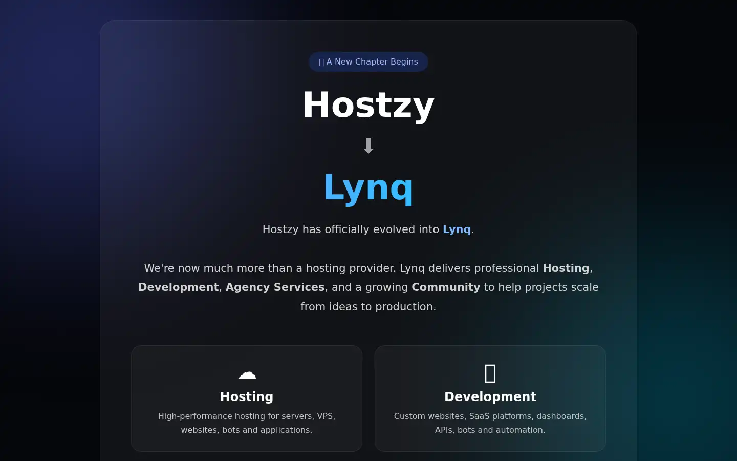 Screenshot of hostzy.in
