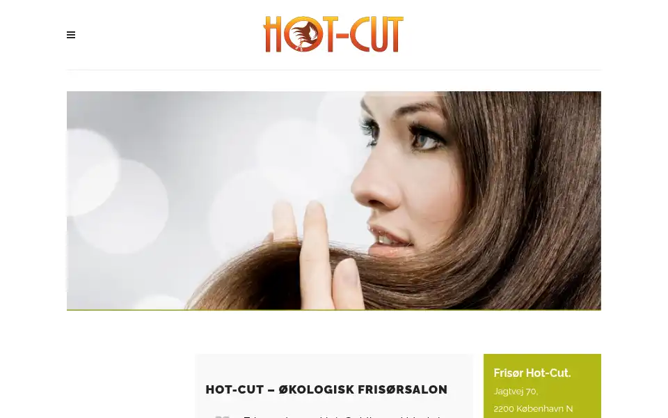 Screenshot of hot-cut.dk