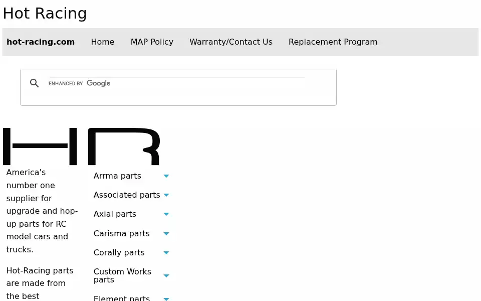 Screenshot of hot-racing.com