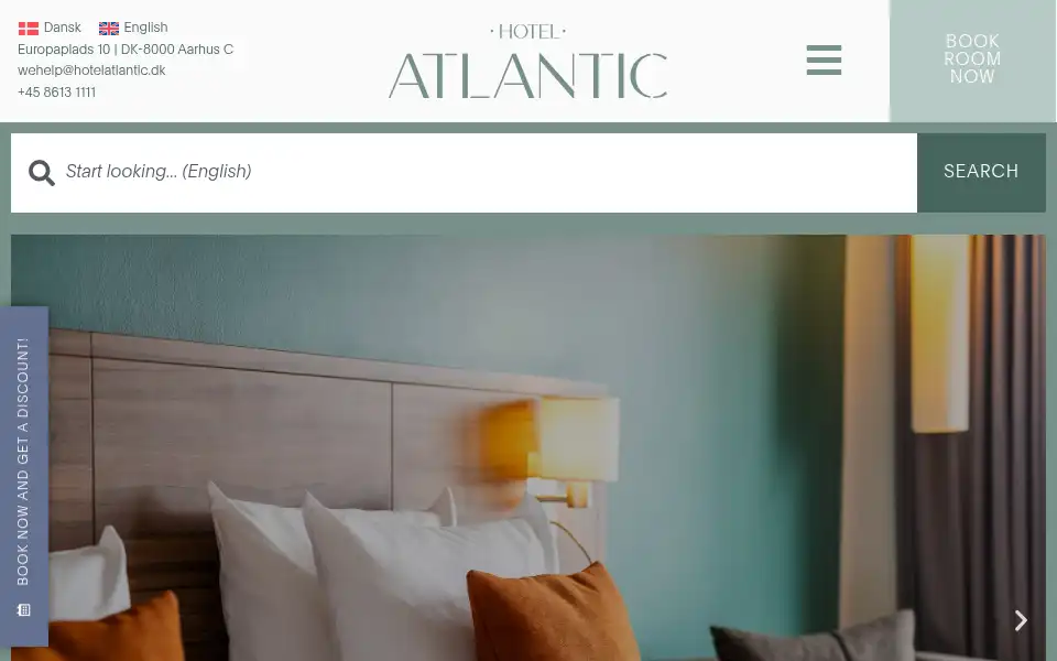 Screenshot of hotel-atlantic.dk