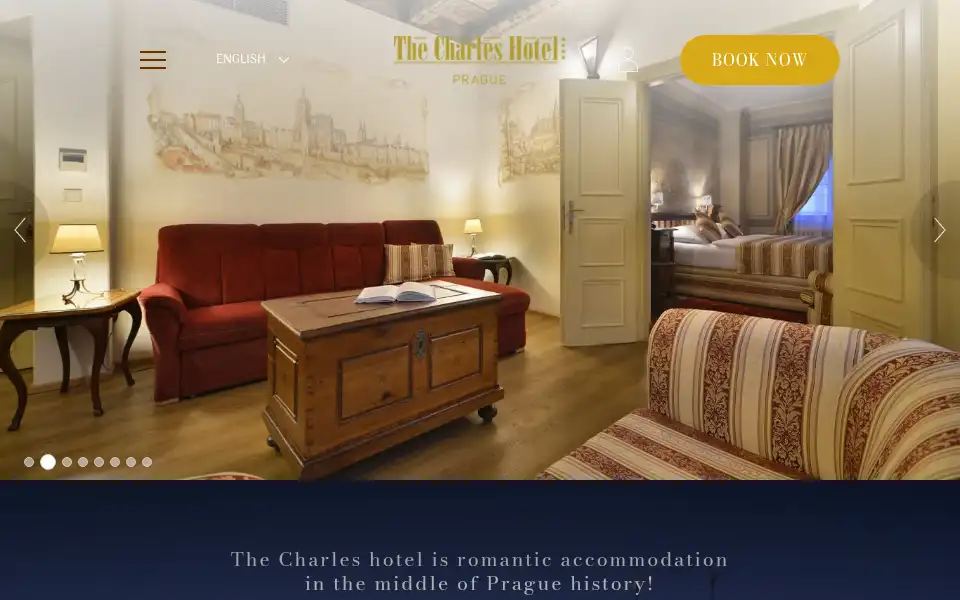 Screenshot of hotel-charles.eu