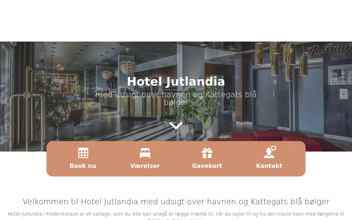 Screenshot of hotel-jutlandia.dk