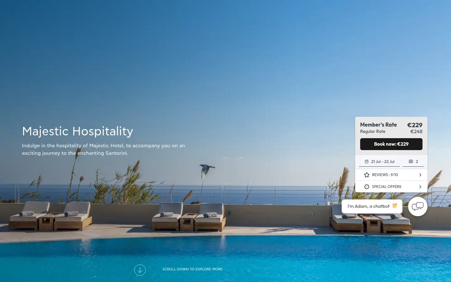 Screenshot of hotel-majestic.gr