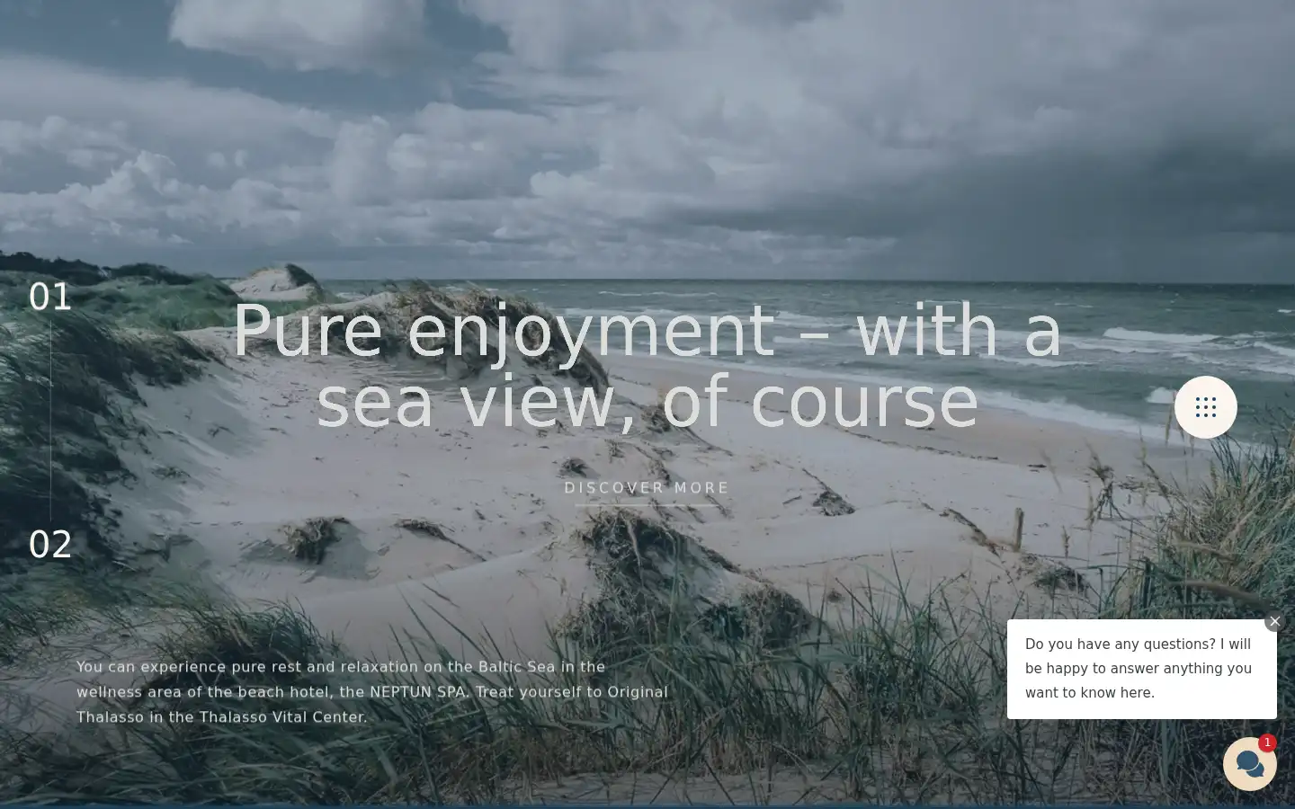 Screenshot of hotel-neptun.de