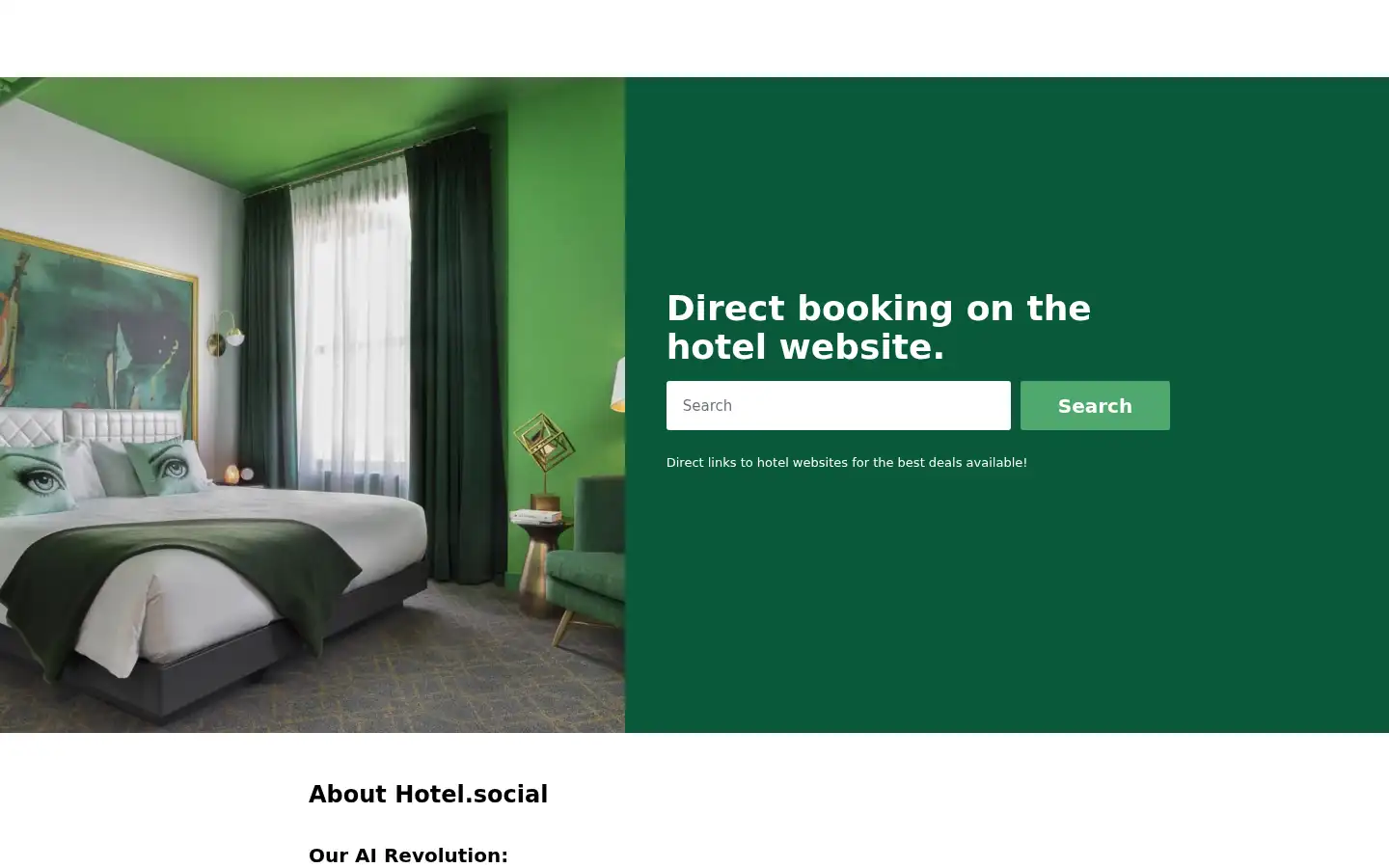 Screenshot of hotel.social