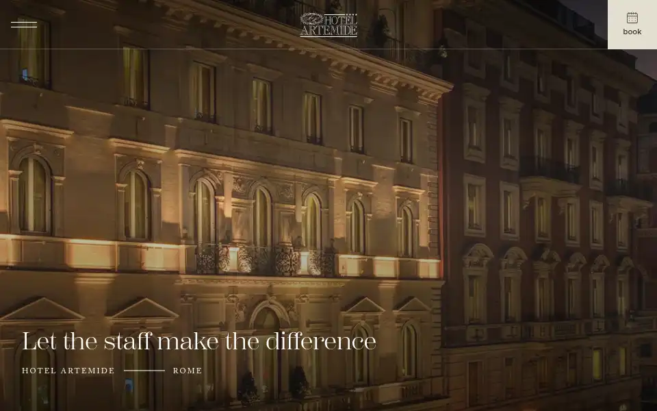 Screenshot of hotelartemide.it
