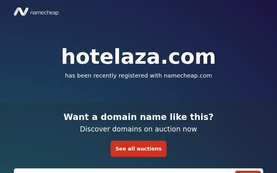 Screenshot of hotelaza.com