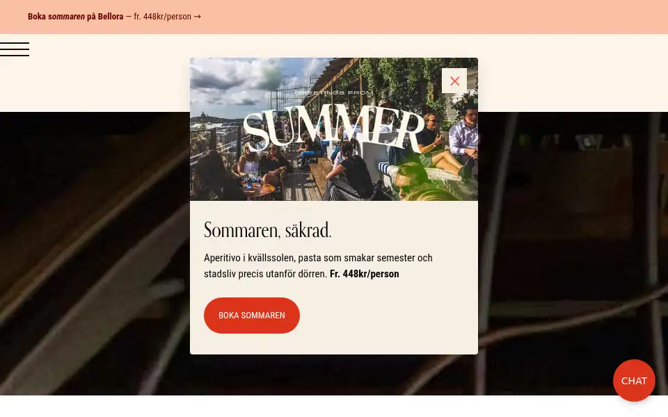 Screenshot of hotelbellora.se