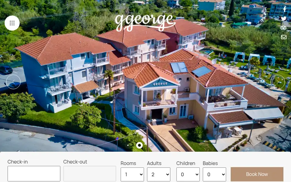 Screenshot of hotelgeorge.gr