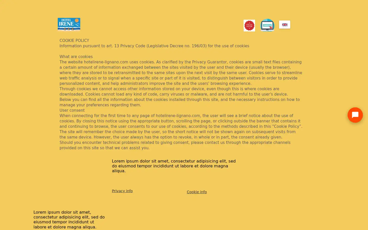 Screenshot of hotelirene-lignano.com