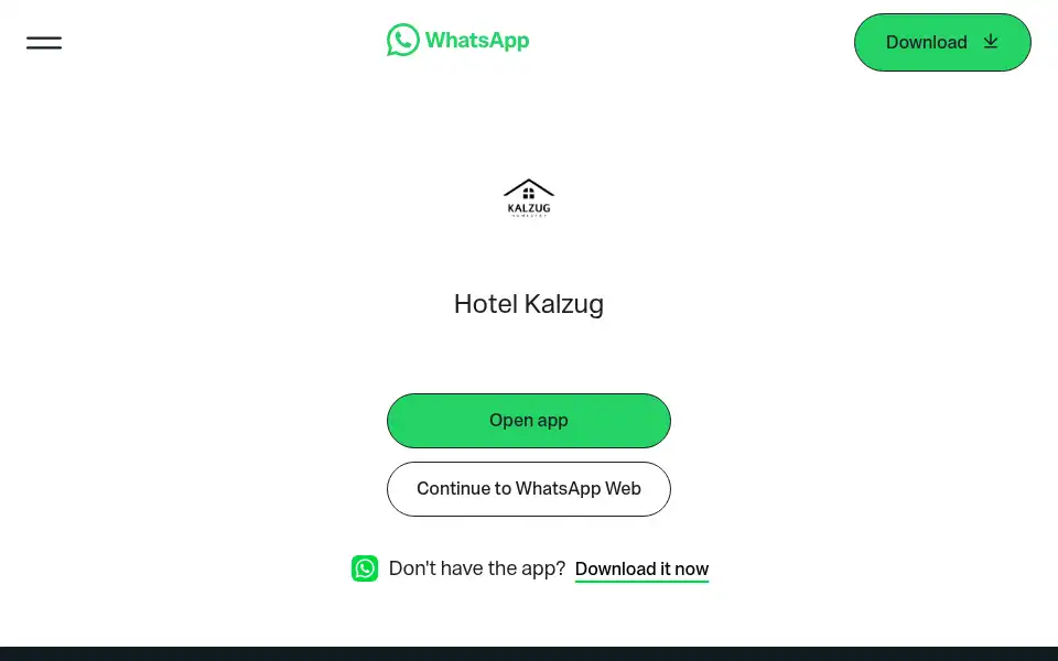 Screenshot of hotelkalzug.com