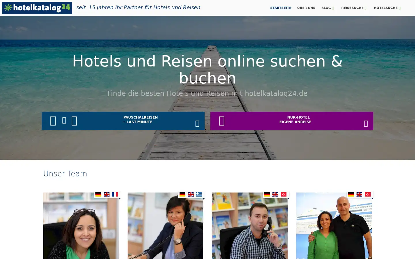 Screenshot of hotelkatalog24.de