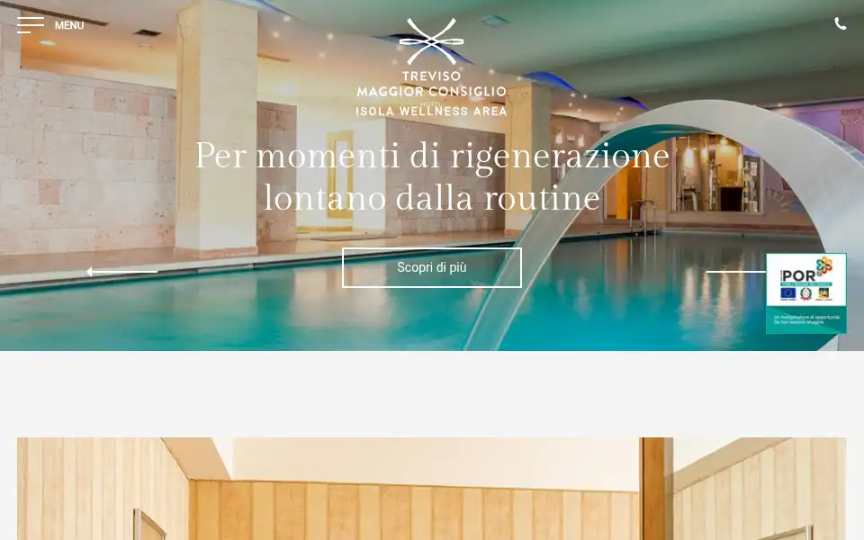 Screenshot of hotelmaggiorconsiglio.com