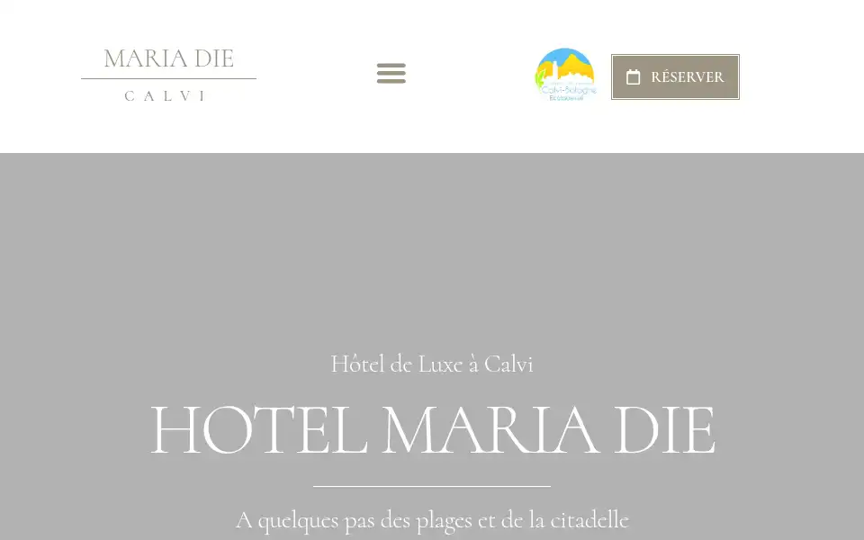 Screenshot of hotelmariadie.com