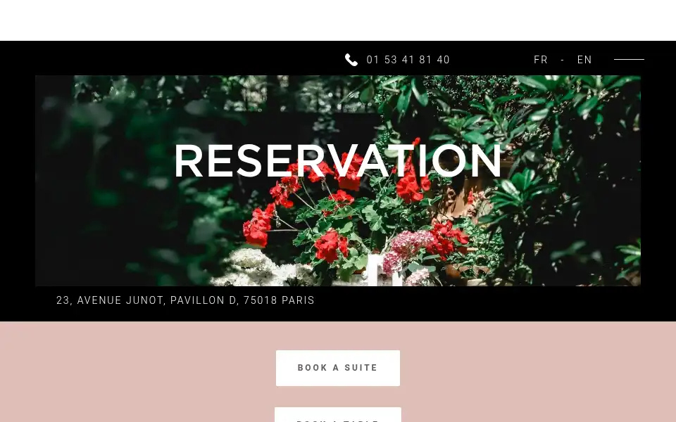 Screenshot of hotelparticulier.com