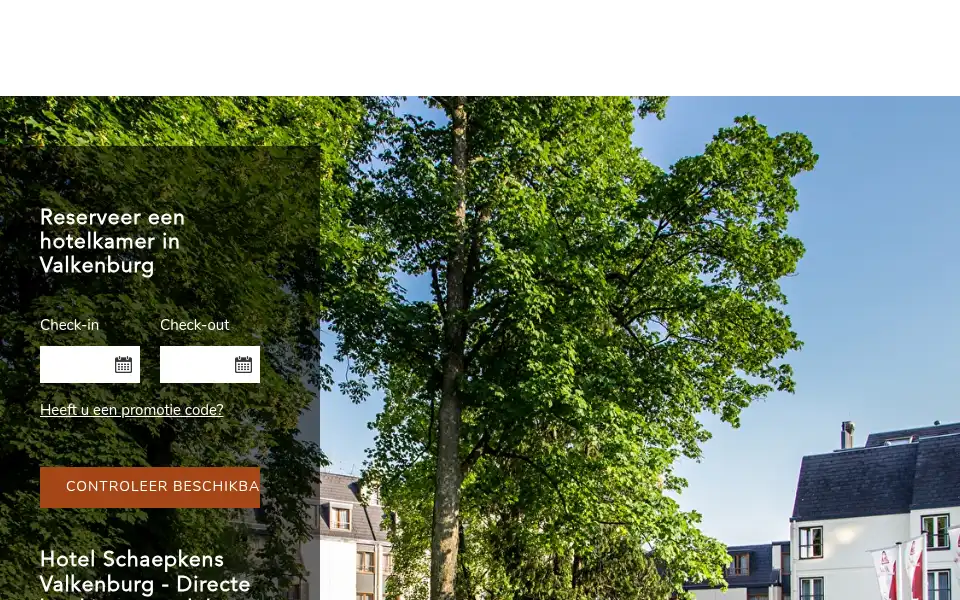Screenshot of hotelschaepkens.nl