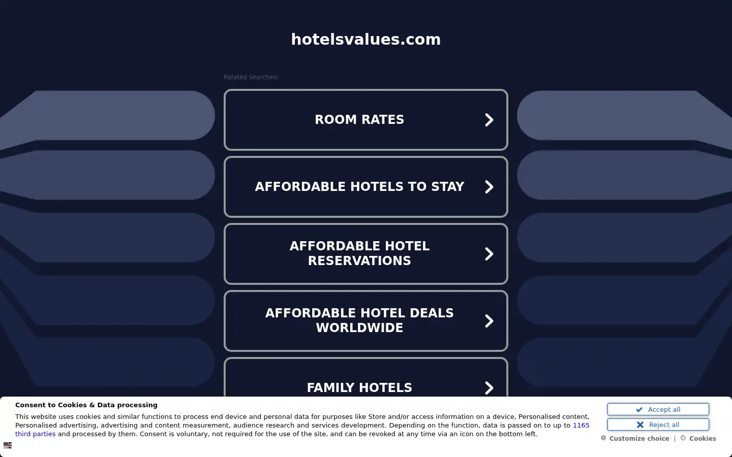Screenshot of hotelsvalues.com