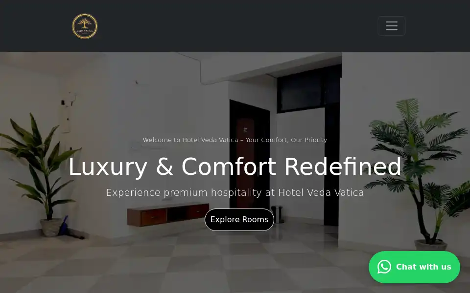 Screenshot of hotelvedavatica.in