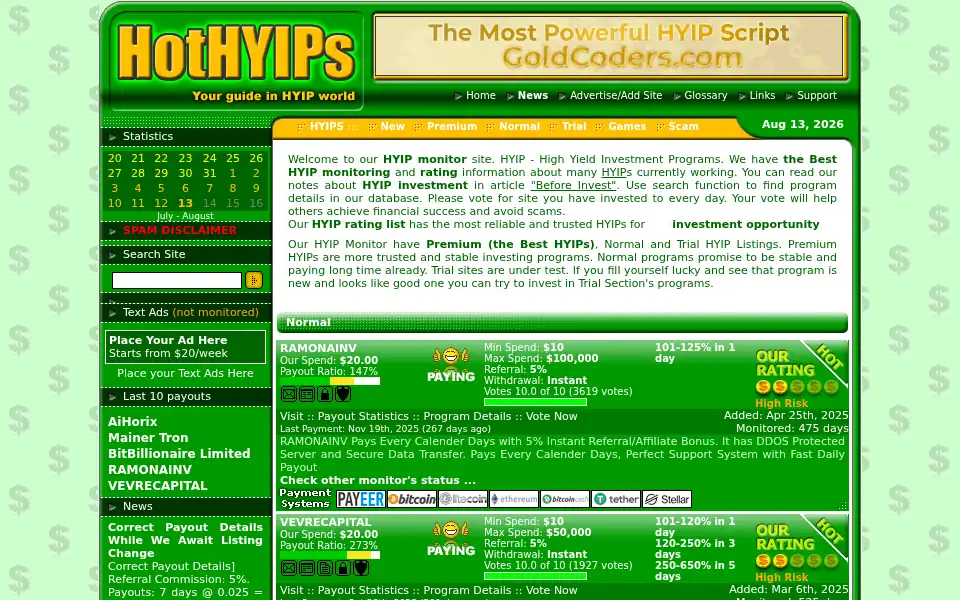 Screenshot of hothyips.com