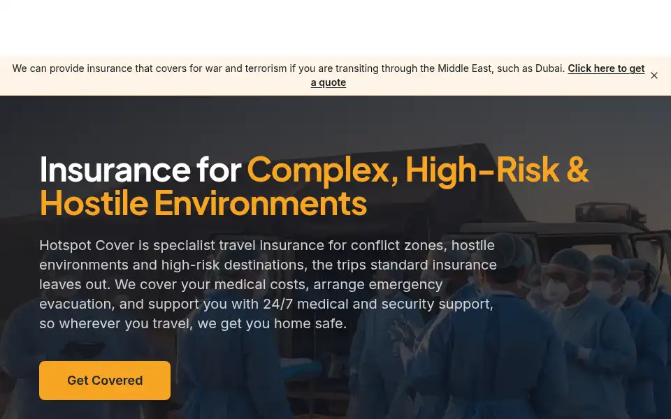 Screenshot of hotspotcover.com