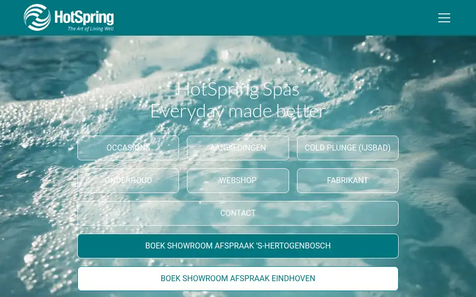 Screenshot of hotspring-nl.com