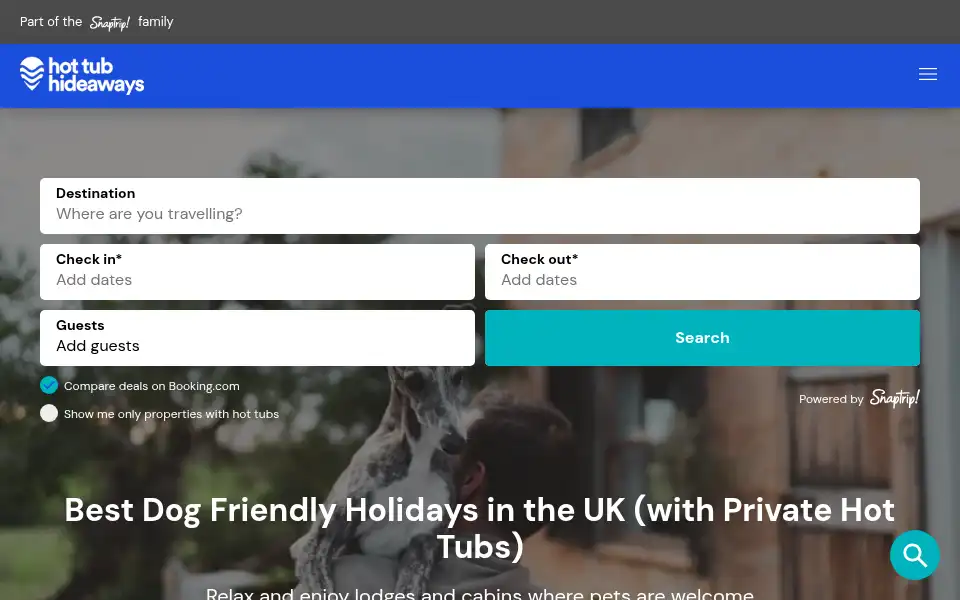 Screenshot of hottubhideaways.com