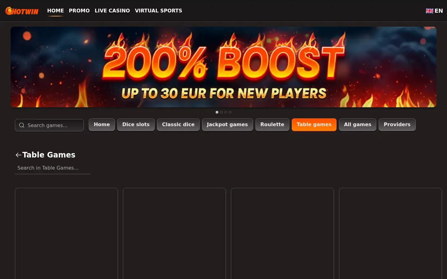 Screenshot of hotwin.be