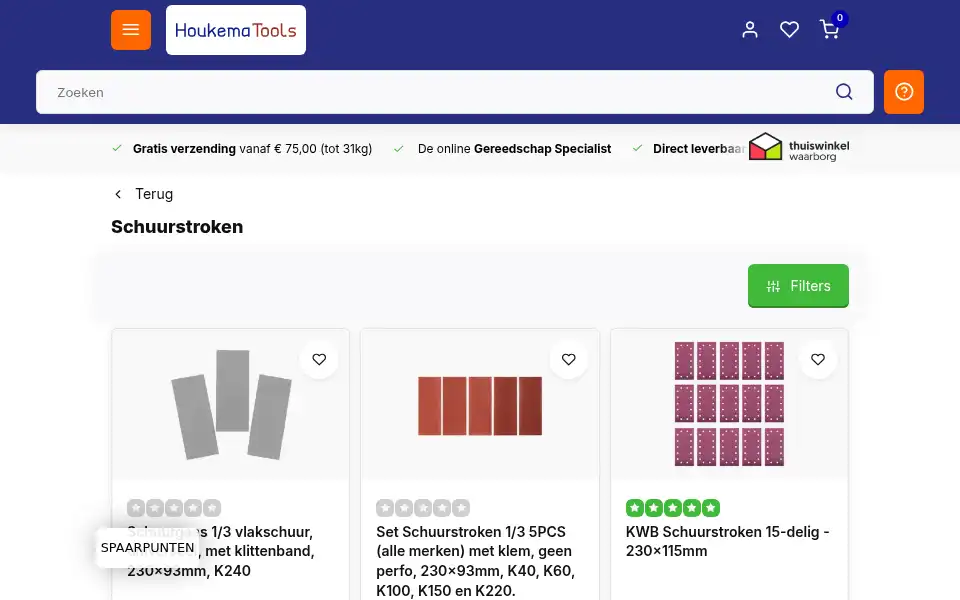 Screenshot of houkematools.nl