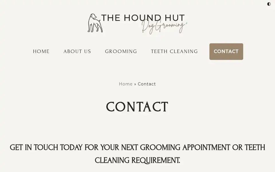 Screenshot of houndhut.co.uk