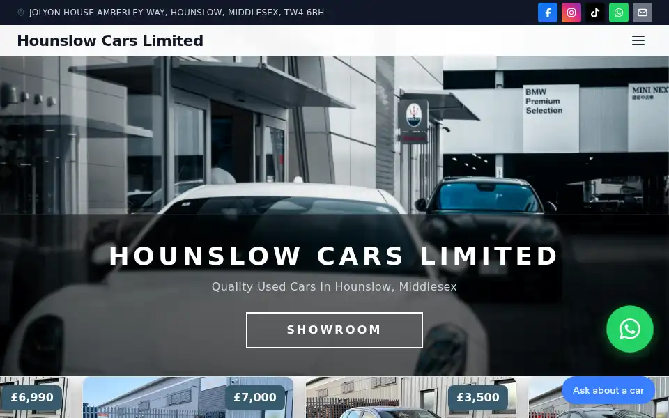 Screenshot of hounslowcars.co.uk
