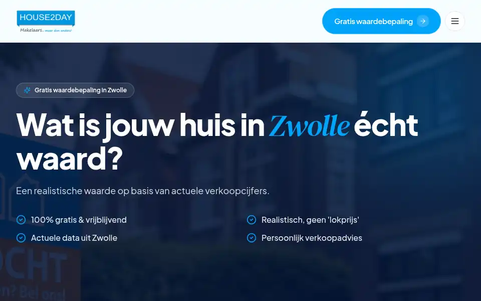 Screenshot of house2day.nl