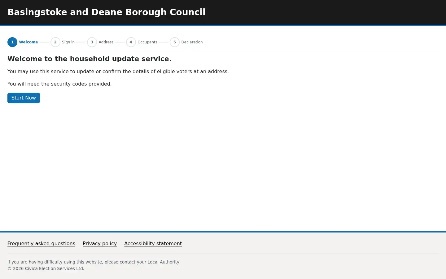 Screenshot of householdresponse.com