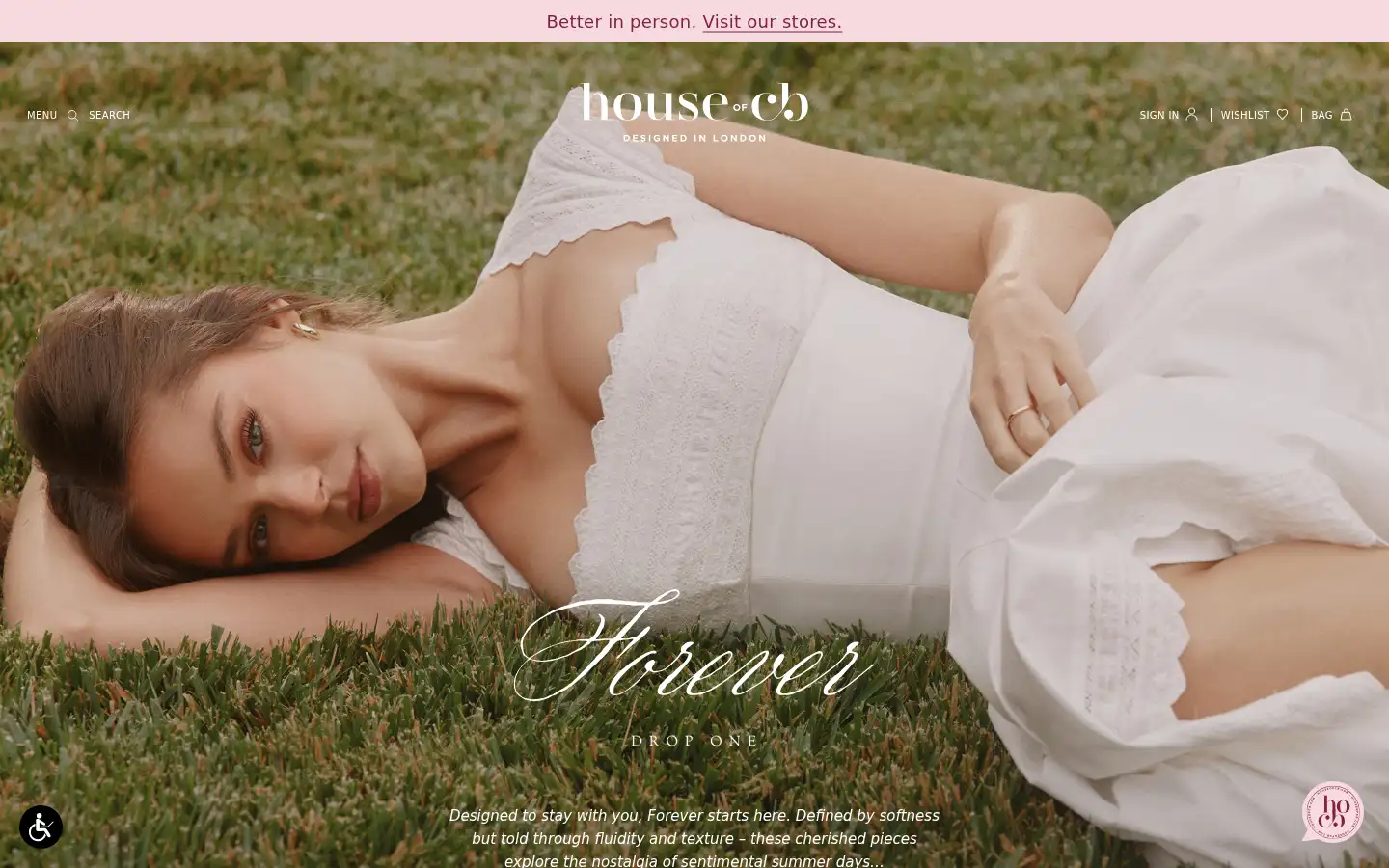 Screenshot of houseofcb.com
