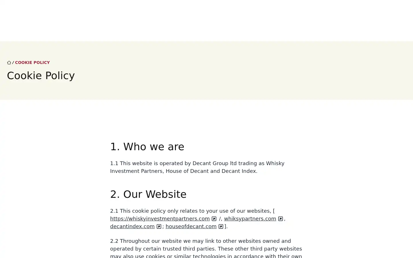 Screenshot of houseofdecant.com