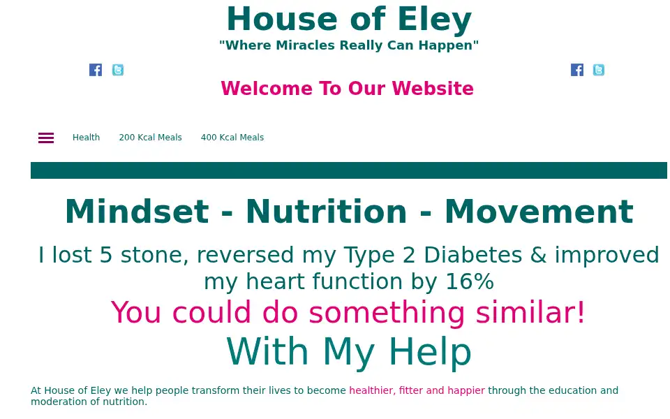 Screenshot of houseofeley.co.uk