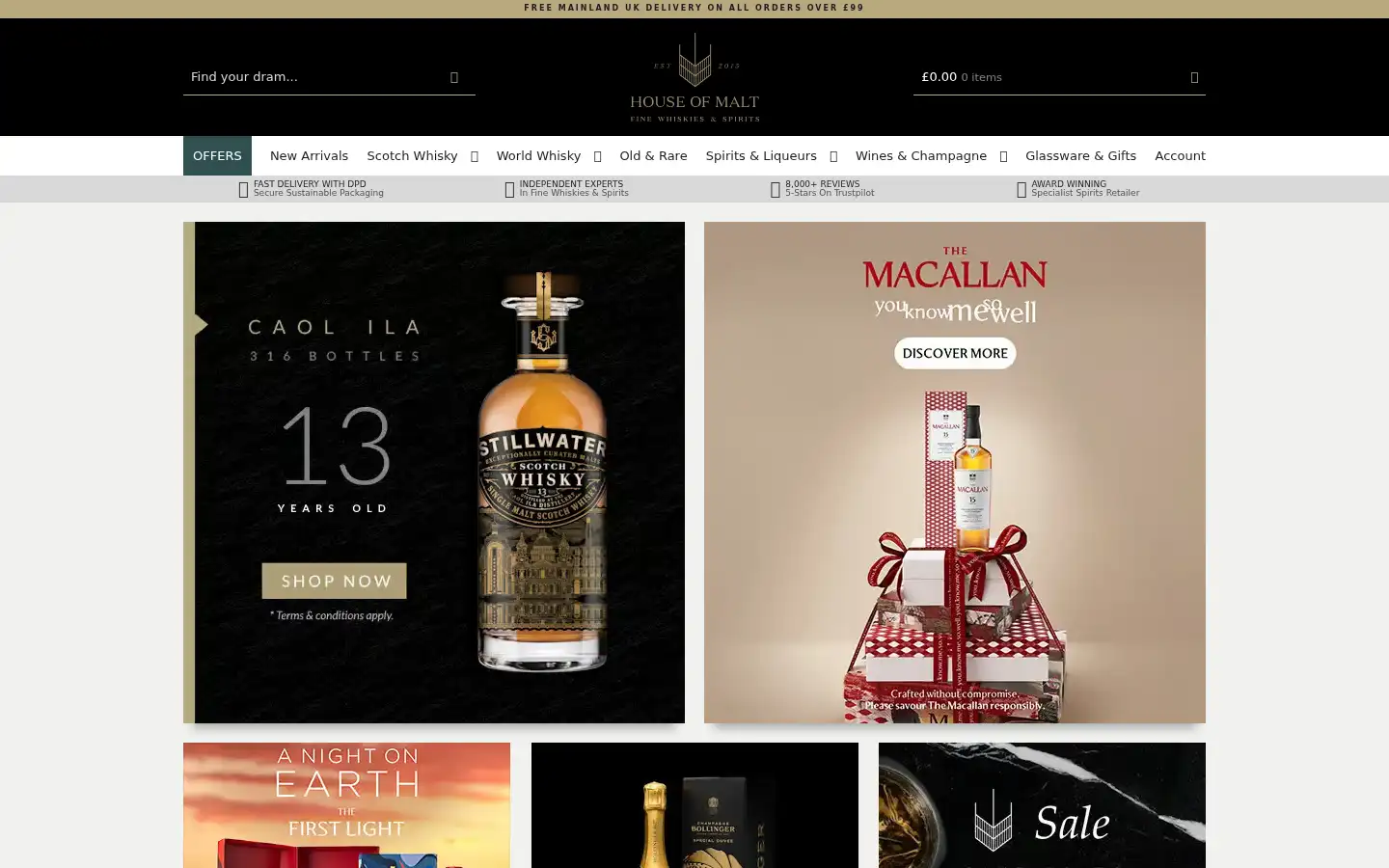 Screenshot of houseofmalt.co.uk