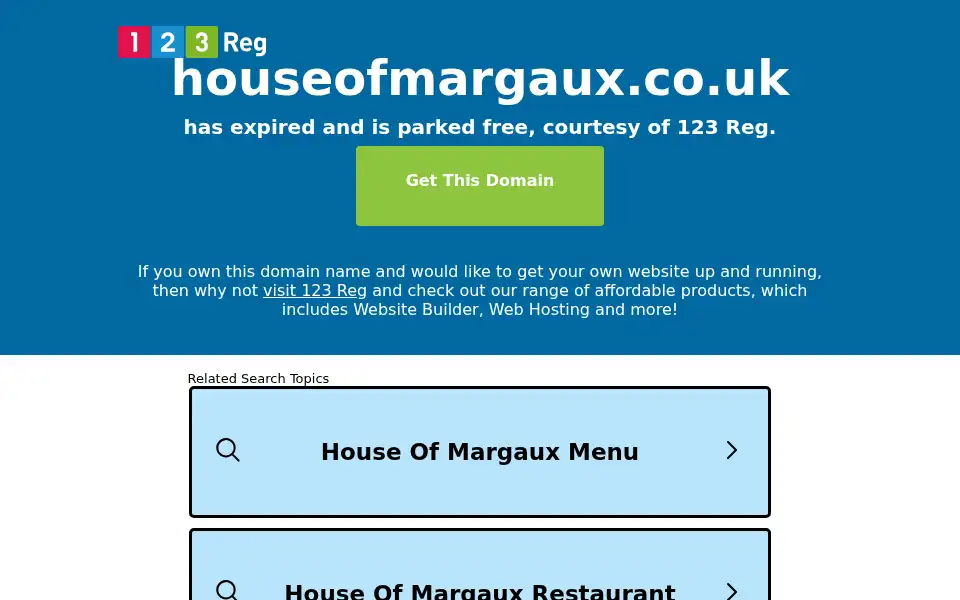 Screenshot of houseofmargaux.co.uk