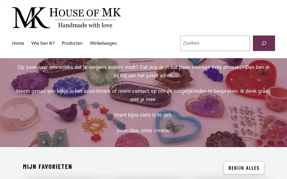 Screenshot of houseofmk.nl