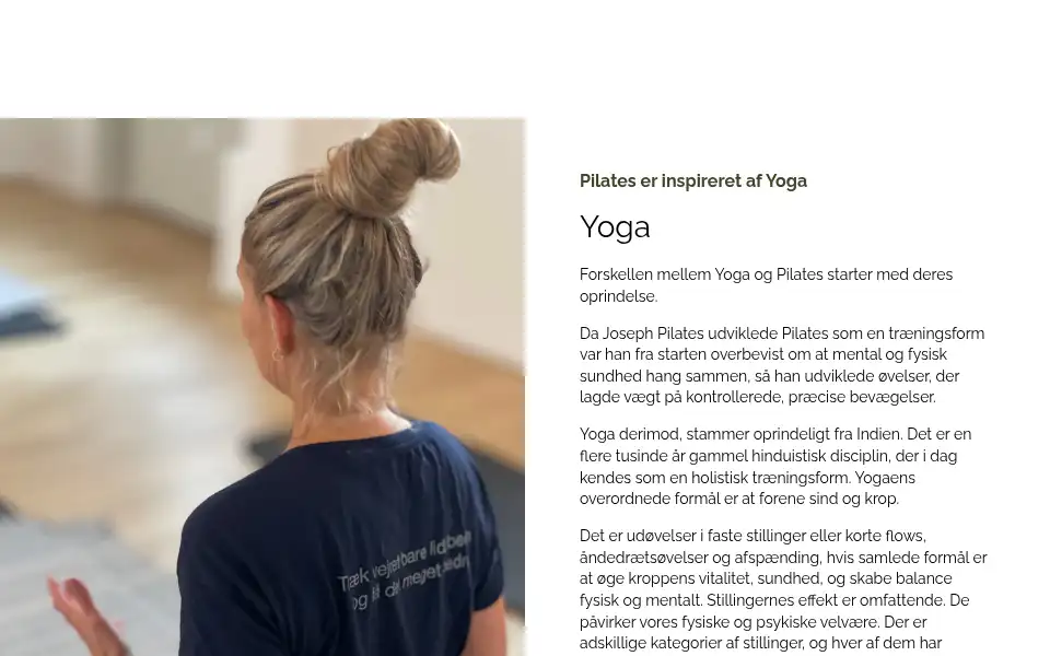 Screenshot of houseofpilates.dk